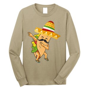 Cinco De Mayo Dabbing Taco Cinco De Mayo Design Long Sleeve Shirt