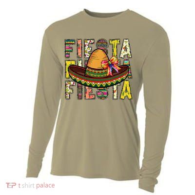 Cinco De Mayo Fiesta Sombrero Coquette Bow Mexican Party Cooling Performance Long Sleeve Crew