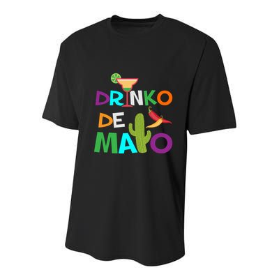 Cinco De Mayo Youth Performance Sprint T-Shirt