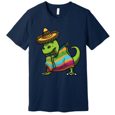 Cinco De Mayo Dinosaurs Dab Mexican Dinosaur Premium T-Shirt