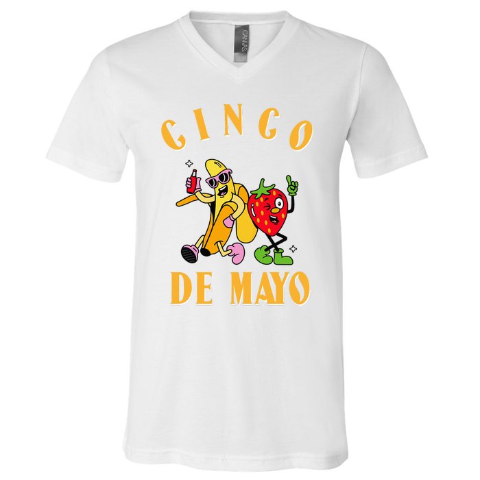 Cinco De Mayo for Wo Mexican Fiesta 5 De Mayo V-Neck T-Shirt