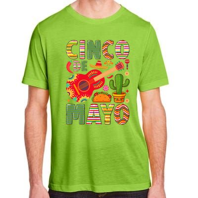 Cinco De Mayo Lets Fiesta Squad 5 De Mayo Mexican Fiesta Adult ChromaSoft Performance T-Shirt