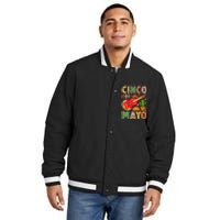 Cinco De Mayo Lets Fiesta Squad 5 De Mayo Mexican Fiesta Insulated Varsity Jacket