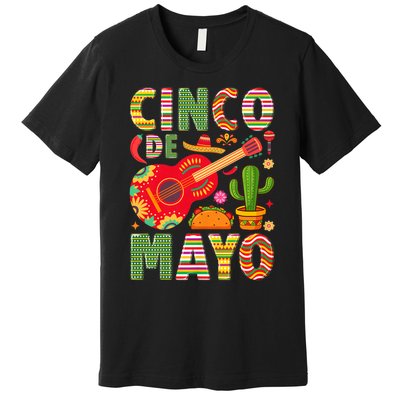 Cinco De Mayo Lets Fiesta Squad 5 De Mayo Mexican Fiesta Premium T-Shirt