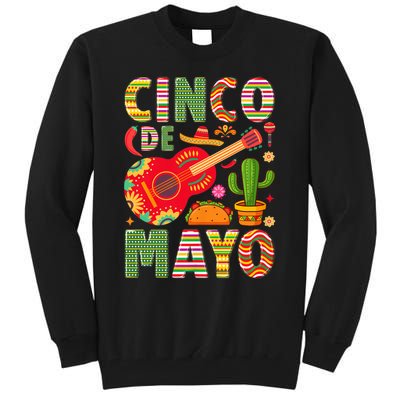 Cinco De Mayo Lets Fiesta Squad 5 De Mayo Mexican Fiesta Tall Sweatshirt