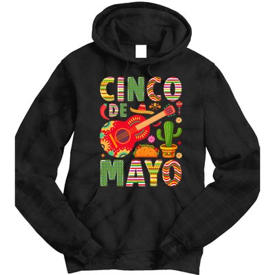 Cinco De Mayo Lets Fiesta Squad 5 De Mayo Mexican Fiesta Tie Dye Hoodie