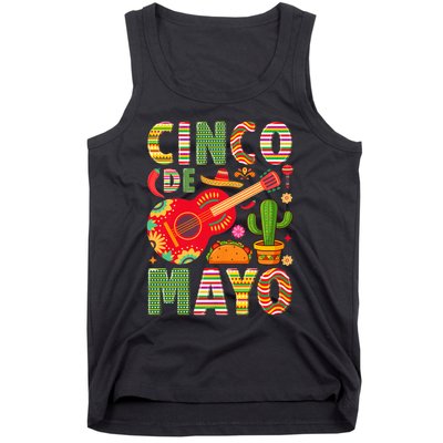 Cinco De Mayo Lets Fiesta Squad 5 De Mayo Mexican Fiesta Tank Top