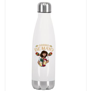 Cinco De Mayo Costume Maracas Cinco De O De Mayo Gift Stainless Steel Insulated Water Bottle