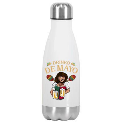 Cinco De Mayo Costume Maracas Cinco De O De Mayo Gift Stainless Steel Insulated Water Bottle