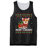 Corgi Dog Merry Corgmas Santa Corgi Ugly Christmas Sweater Long Sleeve Mesh Reversible Basketball Jersey Tank