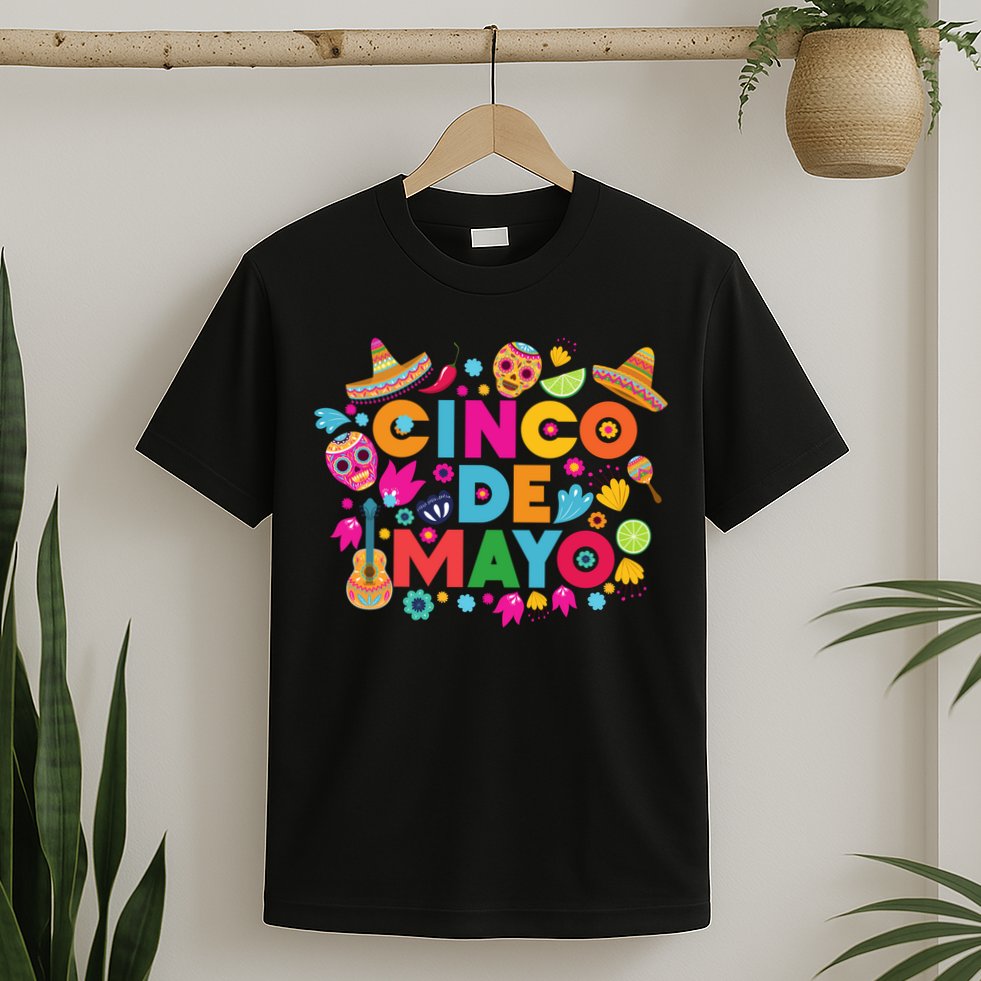 Cinco De Mayo Colorful Celebration Fiesta T-Shirt