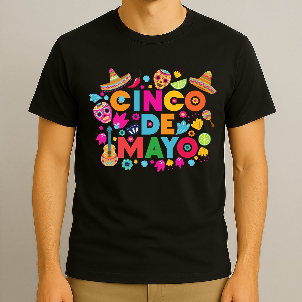 Cinco De Mayo Colorful Celebration Fiesta T-Shirt