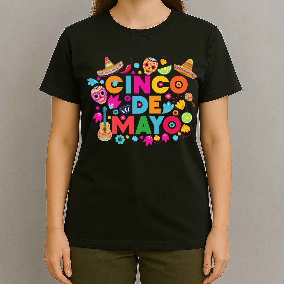 Cinco De Mayo Colorful Celebration Fiesta T-Shirt