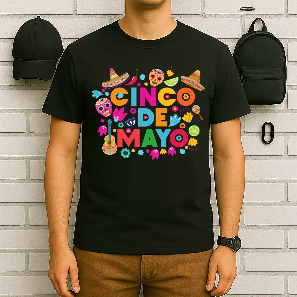Cinco De Mayo Colorful Celebration Fiesta T-Shirt