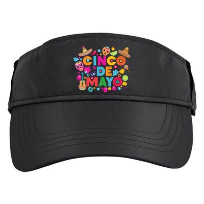 Cinco De Mayo Colorful Celebration Fiesta Adult Drive Performance Visor