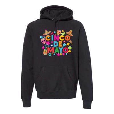 Cinco De Mayo Colorful Celebration Fiesta Premium Hoodie