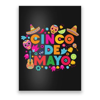 Cinco De Mayo Colorful Celebration Fiesta Poster