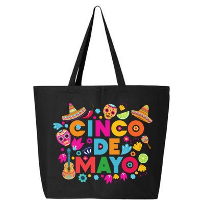 Cinco De Mayo Colorful Celebration Fiesta 25L Jumbo Tote