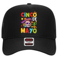 Cinco De Mayo Mexican Fiesta 5 De Mayo For Mexican High Crown Mesh Back Trucker Hat