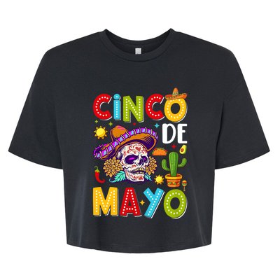 Cinco De Mayo Mexican Fiesta 5 De Mayo For Mexican Bella+Canvas Jersey Crop Tee