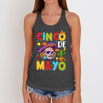 Cinco De Mayo Mexican Fiesta 5 De Mayo For Mexican Women's Knotted Racerback Tank