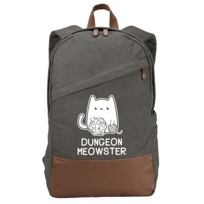Cat Dungeon Meowster Cat Cotton Canvas Backpack