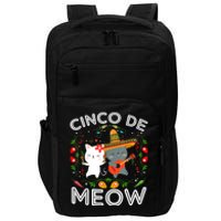 Cinco De Meow Mexican Kawaii Cat Kitten Impact Tech Backpack