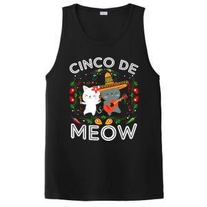 Cinco De Meow Mexican Kawaii Cat Kitten PosiCharge Competitor Tank