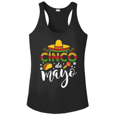 Cinco De Mayo Funny Mexican O Party Gift Ladies PosiCharge Competitor Racerback Tank