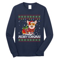 Corgi Dog Merry Corgmas Santa Corgi Ugly Christmas Sweater Long Sleeve Shirt