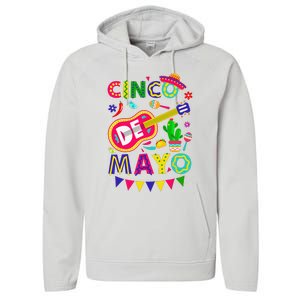 Cinco De Mayo Mexican Fiesta 5 De Mayo Funny Cinco de Mayo Performance Fleece Hoodie