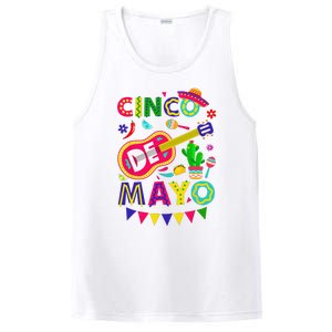 Cinco De Mayo Mexican Fiesta 5 De Mayo Funny Cinco de Mayo PosiCharge Competitor Tank