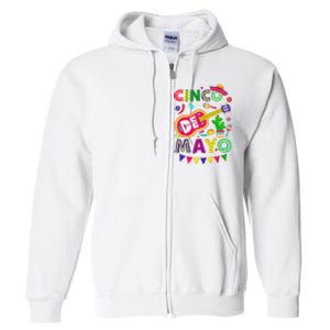 Cinco De Mayo Mexican Fiesta 5 De Mayo Funny Cinco de Mayo Full Zip Hoodie