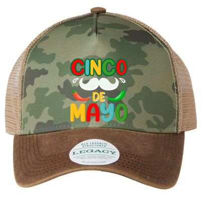 Cinco De Mayo Unny Beard Gift Legacy Tie Dye Trucker Hat
