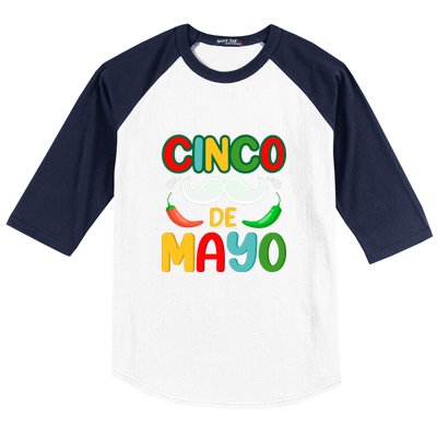 Cinco De Mayo Unny Beard Gift Baseball Sleeve Shirt