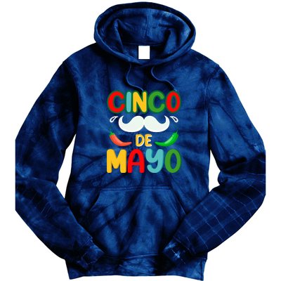 Cinco De Mayo Unny Beard Gift Tie Dye Hoodie