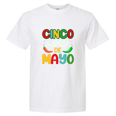 Cinco De Mayo Unny Beard Gift Garment-Dyed Heavyweight T-Shirt