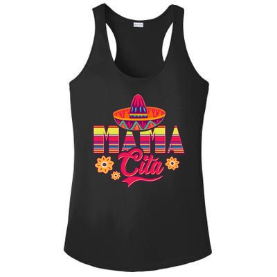 Cinco De Mayo Mama Cita Ladies PosiCharge Competitor Racerback Tank