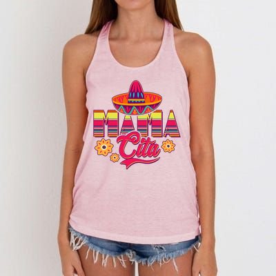 Cinco De Mayo Mama Cita Women's Knotted Racerback Tank