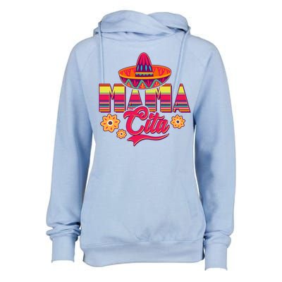 Cinco De Mayo Mama Cita Womens Funnel Neck Pullover Hood