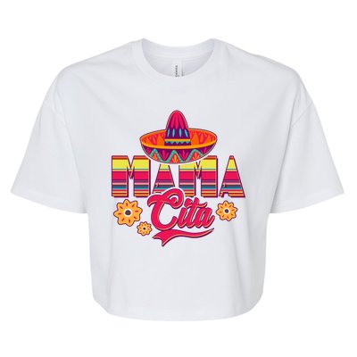 Cinco De Mayo Mama Cita Bella+Canvas Jersey Crop Tee