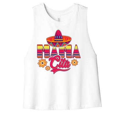 Cinco De Mayo Mama Cita Women's Racerback Cropped Tank