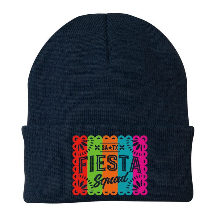 Cinco De Mayo 2024 Fiesta Squad Fiesta San Antonio Texas Knit Cap Winter Beanie