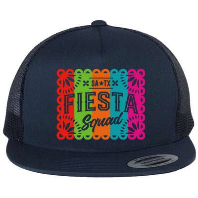 Cinco De Mayo 2024 Fiesta Squad Fiesta San Antonio Texas Flat Bill Trucker Hat