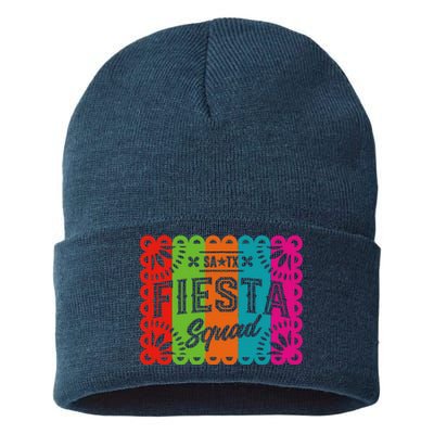 Cinco De Mayo 2024 Fiesta Squad Fiesta San Antonio Texas Sustainable Knit Beanie