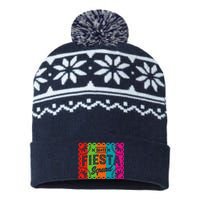 Cinco De Mayo 2024 Fiesta Squad Fiesta San Antonio Texas USA-Made Snowflake Beanie