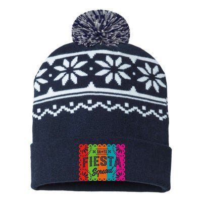 Cinco De Mayo 2024 Fiesta Squad Fiesta San Antonio Texas USA-Made Snowflake Beanie