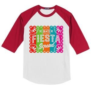 Cinco De Mayo 2024 Fiesta Squad Fiesta San Antonio Texas Kids Colorblock Raglan Jersey