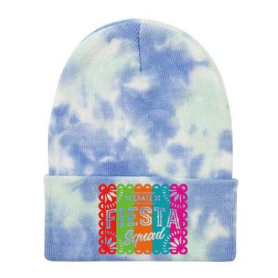 Cinco De Mayo 2024 Fiesta Squad Fiesta San Antonio Texas Tie Dye 12in Knit Beanie