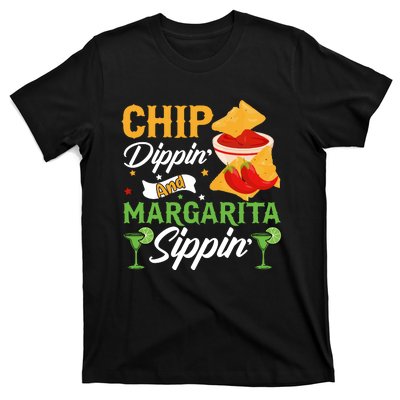 Cinco De Mayo Chip Dippin And Margarita Sippin T-Shirt